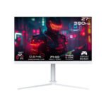 Gameon Artic Pro Series 27" FHD IPS 380Hz 0.5ms HDR Ready, HDMI 2.1 Adjustable Stand, Gaming Monitor - White