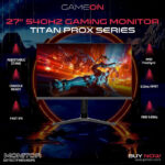 Gameon Titan Pro X Series 27" FHD IPS 540Hz 0.5ms Adustable Stand, HDMI 2.1 With AMD FreeSync Gaming Monitor - Black - Image 3