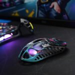 Gravastar Mercury X Pro Magnesium Alloy Frame Wireless/Bluetooth/Wired Gaming Mouse - Neon Graffiti - Image 2
