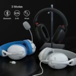 Redragon IRE Pro Ultra-Light 7.1 Surround Sound Wireless Gaming Headset For PC, Mac, PS4, Switch & Phone - Black - Image 3