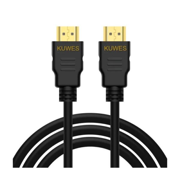 Kuwes Hdmi Cable Gold Male to Male Connector 2.1V 4K/120Hz, 8K/60Hz 0.5M