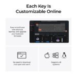 Keychron K10 HE Max 80% Wireless Mechanical Keyboard RGB Backlight Gateron Red Switch · BT 5.1 / 2.4GHz / USB-C (Arabic Layout)-Black - Image 2