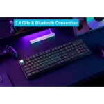 Keychron K10 Max 80% Wireless Mechanical Keyboard RGB Backlight Gateron Red Switch BT 5.1 / 2.4GHz / USB-C (Arabic Layout)-Gray - Image 2