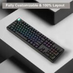 Keychron K10 Max 80% Wireless Mechanical Keyboard RGB Backlight Gateron Red Switch BT 5.1 / 2.4GHz / USB-C (Arabic Layout)-Gray - Image 3