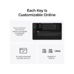 Keychron K3 Max 75% QMK/VIA Wireless Mechanical Keyboard Programmable RGB LED Gateron Red Switch Bluetooth/USB-C (Arabic Layout) - Black - Image 2