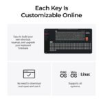 Keychron K5 Max 100% QMK/VIA ultra-slim Wireless Mechanical Keyboard 2.4 GHz Bluetooth Red Switch (Arabic Layout)-Black - Image 2
