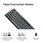 Keychron K5 Max 100% QMK/VIA ultra-slim Wireless Mechanical Keyboard 2.4 GHz Bluetooth Red Switch (Arabic Layout)-Black - Image 3