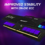 Kingston Fury Beast RGB 32GB DDR5 6000MHz DDR5 CL30 Desktop Memory, AMD Expo | KF560C30BBEA-32 - Image 3
