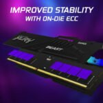 Kingston Fury Beast 32GB (2x16GB) DDR5 6400MT/s CL32 (AMD Expo & Intel XMP 3.0) Memory Kit - Image 3