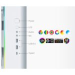 Montech King95 Pro Mid Tower Two Panel Front & Left Side Tempered Glass Case with 6 RGB Fans - White - Image 2