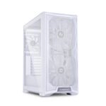 LIAN LI Lancool 215 Mid-Tower Tempered Glass Side Panel Case with 2 Fan - White - Image 3