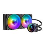 AZZA Galeforce 240mm ARGB CPU Liquid Cooler - Black