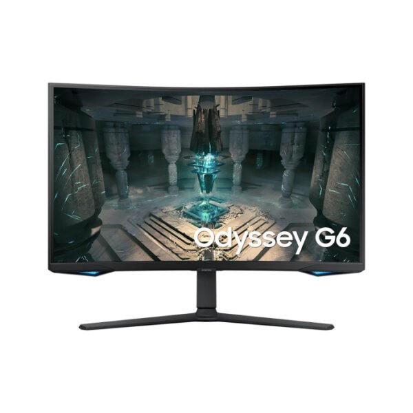 Samsung Odyssey G6 S32BG650EM 32" QHD 2K VA Curved Gaming Monitor, 240Hz Refresh Rate, 1ms Response Time, HDMI 2.1, AMD FreeSync Premium Pro, Built-in Speakers
