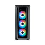 Cooler Master MasterBox 520 Mid Tower Front Removable Top Tempered Glass Side Panel Case with 4 ARGB Fans - Black - Image 3