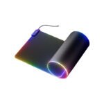 HYTE CNVS Intense Play Mat 50-Pixel qRGB Array,Water Resistant,Easy To Clean,Detachable USB-C Cable Massive Size (900X370MM) - Black