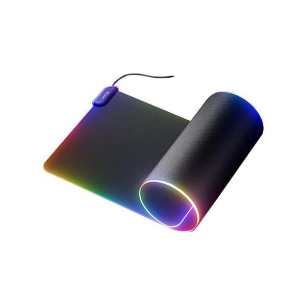 HYTE CNVS Intense Play Mat 50-Pixel qRGB Array,Water Resistant,Easy To Clean,Detachable USB-C Cable Massive Size (900X370MM) - Black