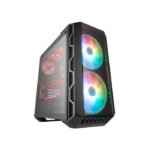 Cooler Master MasterCase H500 ARGB Mind-Blowing Design Tempered Glass Side Panel Case with 2 RGB Fans - Image 3