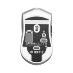 Cooler Master MM712 Hybrid RGB 19,000 DPI Wireless, 2.4GHz, Bluetooth, Wired Gaming Mouse - White - Image 2