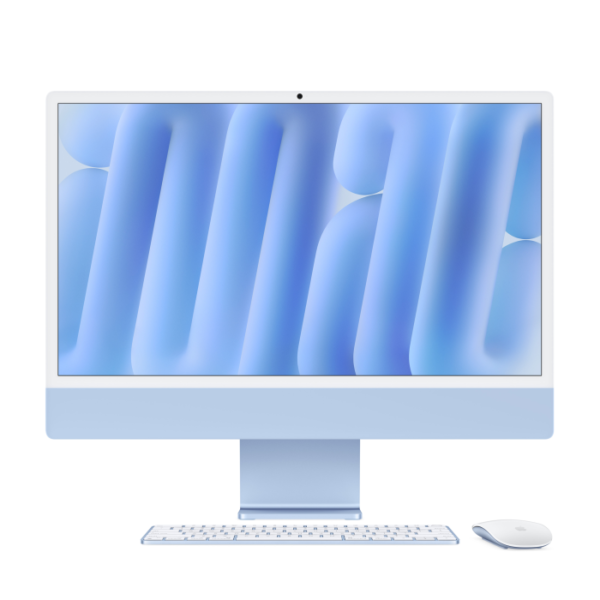 Apple iMac 24" M4 With Standard Glass 10-Core CPU 10-Core GPU 16GB RAM 512GB SSD (English Keyboard) - Blue
