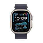 Apple Watch Ultra 2 GPS + Cellular 49mm Natural Titanium with Navy Ocean Band ( Apple Official One Year Warranty ) - Image 3