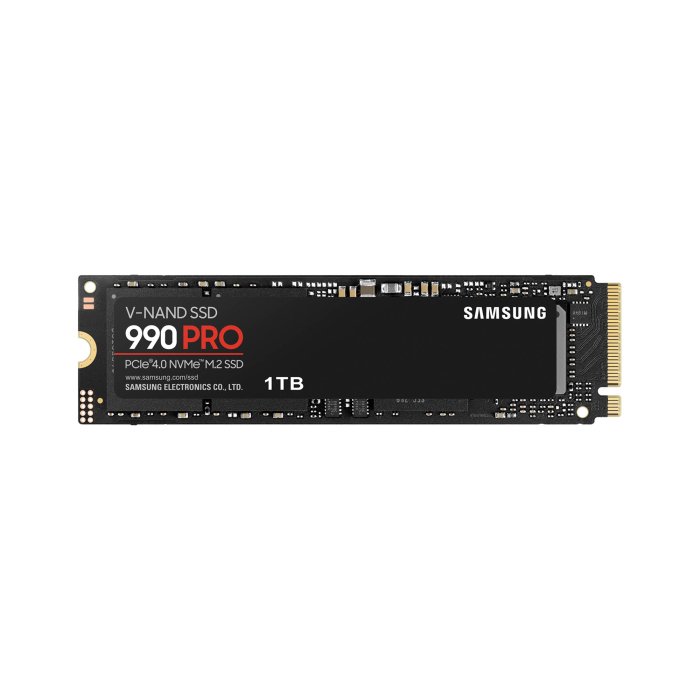 mz-v9p1t0bw-1 Samsung 990 PRO PCIe 4.0 NVMe M.2 1TB SSD upto 7450/6900 MB/s read/write Speed - Image 1