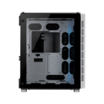 Corsair Crystal Series 680X RGB Airflow ATX Mid-Tower 3 Side Tempered Glass Panel Case with 4 RGB Fans - White - Image 3