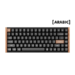 KeyChron K2 HE 75% Wireless Magnetic Switch Keyboard, 100Hz Polling Rate, Light Effect,Nebula Linear Switch (Arabic Keyboard) - Black (Special Edition)