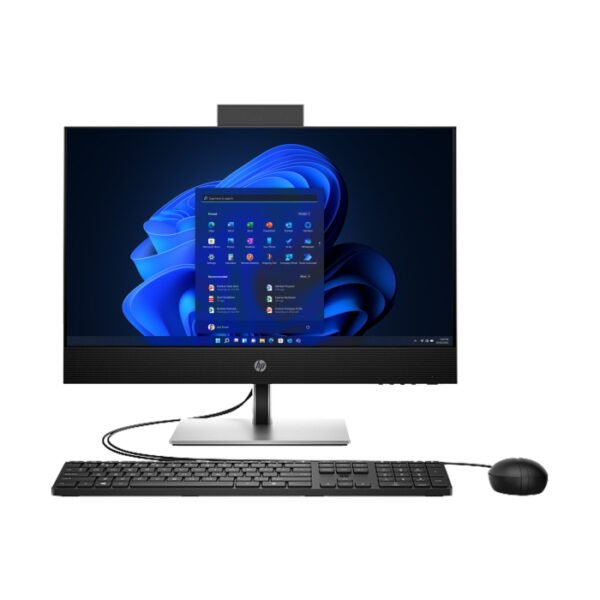 HP ProOne 440 G9 All-in-One Desktop PC, 14th Gen. Intel Core i7-14700T Processor, 8GB DDR5 Ram, 512GB NVMe SSD, Integrated Intel UHD Graphics 770, 23.8’’ FHD (1920 x 1080) IPS Display, Wired Keyboard & Mouse - Windows 11 Pro - Black