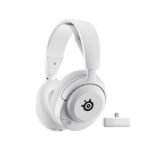 SteelSeries Arctis Nova 5X Wireless/Bluetooth Gaming Headset Upto 60 Hour Battery Life For PC,Xbox,Switch & Mobile Devices - White