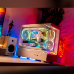 Jungle Leopard MS-01 Micro ATX Case Fornt & Left Side Tempered Glass Side Panel Case With 3 ARGB Galaxy Fans - White - Image 3