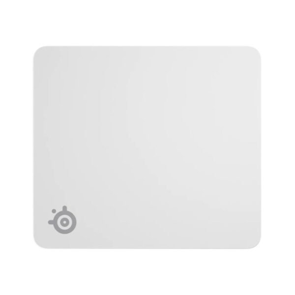 SteelSeries QcK MousePad (Large) Legendary Micro-Woven Cloth, Non-Slip Rubber Base(Large) - White