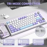 ATTACK SHARK X820 Ultra Wireless Tri-Mode (2.4G + Type-C + Bluetooth)Gasket Mechanical Keyboard - Star White + Gift Switch - Image 3