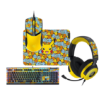 Razer Pokémon Edition Bundle - Razer BlackWidow V4 X Wired Keyboard + Razer Kraken V4 X Wired Gaming Headset + Wired Gaming Mouse + Razer GIGANTUS V2 M Gaming Mouse Pad