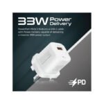 Promate 33W Super Speed Wall Charger with Quick Charge 3.0 & USB-C Power Delivery White - Image 2