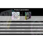Jungle Leopard Prism 4RS Ultra 120X25mm 5V 3Pin ARGB Case Single Fan - White - Image 2