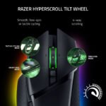 Razer Basilisk V3 Pro Wireless/BT/Wired Gaming Mouse Hyper Scroll Tilt Wheel, 30K DPI Optical Sensor, Gen-3 Optical Switches, 13-Zone Chroma RGB, 13 Programmable Controls - Black - Image 2