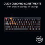 Razer Huntsman V3 Pro Mini 60% Gaming Keyboard: Analog Optical Switches, Rapid Trigger & Adjustable Actuation, Onboard Adjustments, Dual-Purpose Mod Keys - Black - Image 3
