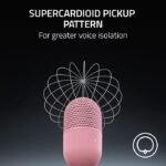 Razer Seiren V3 Mini Ultra-Compact USB Microphone with Tap-to-Mute With LED Indicator, 14 mm Condenser - Quartz Edition - Image 2