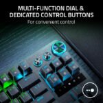 Razer Huntsman V3 Pro TKL Gaming Keyboard: Analog Optical Switches, Rapid Trigger & Adjustable Actuation, Media Keys & Dial, Doubleshot PBT Keycaps - Wrist Rest - Black - Image 2