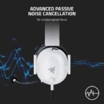 Razer BlackShark V2 X Esports 7.1 Surround Sound Wired Gaming Headset - For PC,PS4, Xbox One,Switch & Mobile Devices – White Edition - Image 3