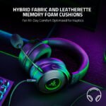 Razer Kraken V3 HyperSense Wired USB Gaming Headset: Haptic Technology, THX Spatial Audio, Detachable HyperClear Cardioid, Passive noise cancellation, For PC, PlayStation, Nintendo Switch - Black - Image 2