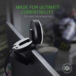 Razer Kiyo Streaming Webcam: 1080p 30 FPS / 720p 60 FPS, Ring Light w/Adjustable Brightness, Built-in Microphone, Advanced Autofocus - Black - Image 3