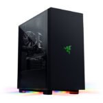 Razer Tomahawk ATX Tempered Glass Double Side Revolving Doors Vented Top Panel RGB Chroma Underground Lighting Gaming Case - Black