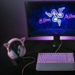 Razer Kitty Ears for Kraken Headsets: Compatible with Kraken 2019, Kraken TE Headsets, Adjustable Straps, Water Resistant Construction - Quartz Pink - Image 2