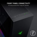 Razer Tomahawk ATX Tempered Glass Double Side Revolving Doors Vented Top Panel RGB Chroma Underground Lighting Gaming Case - Black - Image 2