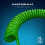 Razer PBT Keycap + Coiled Cable Upgrade Set For Mechanical & Optical Gaming Keyboards - Green - Image 2