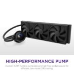 NZXT Kraken Plus 360 RGB 360mm Liquid Cooler With 1.54" LCD Display - Black - Image 3