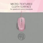 Razer Goliathus Extended Chroma Gaming Mouse Pad: Customizable Chroma RGB Lighting, Soft, Cloth Material - Balanced Control & Speed - Non-Slip Rubber Base - Quartz Pink - Image 3