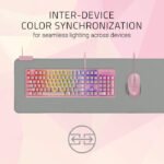 Razer Goliathus Extended Chroma Gaming Mouse Pad: Customizable Chroma RGB Lighting, Soft, Cloth Material - Balanced Control & Speed - Non-Slip Rubber Base - Quartz Pink - Image 2