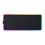 Razer Strider Chroma Hybrid Gaming Mouse Mat with Razer Chroma RGB: 19 Razer Chroma RGB Lighting Zones, Warp and Water-Resistant, Anti-Slip Base - Black